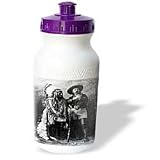 Scenes from the Past Vintage Postcards - Sitting Bull and Buffalo Bill 1895 Black and White - Water Bottles