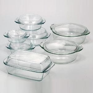 Simax Glassware 6026/6036 Round Casserole Pan with Lid, 2-Quart