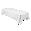 60 x 102 Inch Polyester Tablecloth White