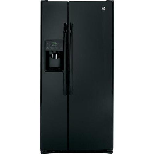 GE GSHF3KGZBB 23.1 Cu. Ft. Black Freestanding Side-By-Side Refrigerator