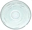 Clear Spanish Small Recycled Glass Fish Design Bowl 7.5"D Set / 2