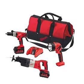 Milwaukee 0928-23 V28 Lithium-Ion Cordless 3-Tool Combo Kit by Milwaukee