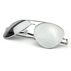 PILOTENBRILLE SILBER VERSPIEGELT