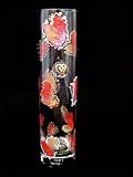Hearts of Fire Design - Hand Painted - Bud Vase - 7.5 inches tall