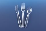 Kitchen - Tiny Dining 36 Piece Kids Infants Childrens Junior Cutlery Set (12 Small Table Knives, 12 Small Table Forks, 12 Small Desert Spoons) - Ideal for home, school or lunchboxes
