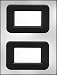 PLAIN THICK FRAME BUSINESS CARD SIZE CHOCOLATE MOLD