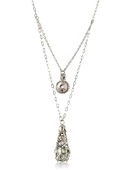 Sorrelli "Snow Bunny" Delicate Layered Pendant Necklace
