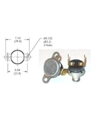 Home: Fireplace Blower Thermostat Temperature Switch Fan Gas Wood Control Replacement - Therm-O-Disc