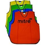 Mitre Team Mesh Training Bibs (Size: Junior (Chest 26-32)) (Colour: Yellow )