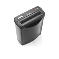 Rexel 2102020EU Aktenvernichter Alpha 6,5mm, anthrazit/silber