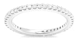 Kobelli 1/2 cttw Round Brilliant Cut Diamond Eternity Band, Size 6