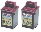 Take4Less 2-pack Black Lexmark 12A1970 70 Remanufactured ink Cartridges for Lexmark X63 X73 X83 Z42 Z43 Z45 Z51 Z52 Z53 Z54 Z715 Z82 Z705 X83 X85 X125 A1000 A1200 A1500 A3000 A4000 IJ1200 P122 P707 P3150