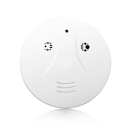 Littleadd Hidden Camera Smoke Detector Spy Hidden Camera, Motion Detection and Remote Control, 8GB Micro SD Card Included, White (Modified Version)