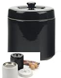 RSVP Stoneware Grease Keeper - Black