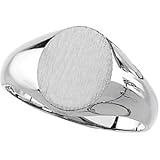 10K Yellow Gold Oval Signet Ring