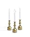 New Ideal Lights Dimmable Window Candle Electric with Multi Timer IR Controller, Metal Base Christmas Window Candles UL Listed 3 Set Packing 2 Extra Replacement Bulb (Brass)