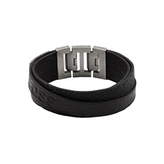 Fossil Herren-Armband Leder schwarz 18,5-20cm JF84818040