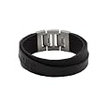 Fossil Herren-Armband Leder schwarz 18,5-20cm JF84818040