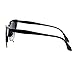 SA106 Womens High Point Squared Half Rim Look Cat Eye Sunglasses Black - Smoke