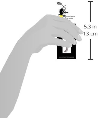 Dollirock Eyelashes, Flutter Red Diamonte 502