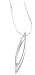 White Ice - Sterling Silver Drop Design with Diamond Pendant and 18 Necklace