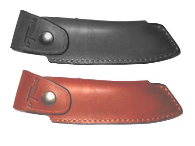 Laguiole Actiforge - Etui cuir pour couteau Le Thiers - Fabrication Française Artisanale - Noir