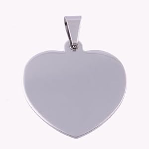 Kadima Lots of 5pcs Stainless Steel Heart Pendant Plain