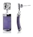 Sterling Silver Purple Jade Post 25 MM X 9 MM Dangle Earrings