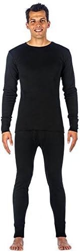 Men's Waffle Knitt Cotton Blend Long Thermal Underwear 2pc Set