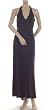 BCBG BLACK SATIN LONG EVENING HALTER DRESS NEW 4