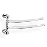 represent Swing Arm Towel Rack with Chrome Mounting