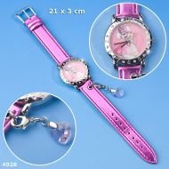 Childrens Toyshop  Spielwaren : Diddlina Armband Uhr Pink / lila Glamour mit Herz und Rosa Glitzer Steinchen