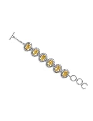 6.5"+1.5" Oval Citrine Bracelet