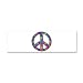 42 x 14 Wall Vinyl Sticker Peace Symbols Inside Tye Dye Peace Symbol