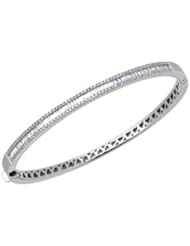 Diamond Bangle in 18kt White Gold Total carat weight 1.10