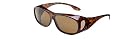 Brown Overglasses - turn prescription glasses into sunglasses in an instant!
