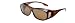 Brown Polarised Overglasses - turn prescription glasses into sunglasses in an instant!