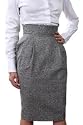 Corey Lynn Calter Bubble High Waisted Skirt in Salt and Pepper