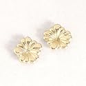 14KY gold small flower earring jacket