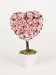 Rosebud Pink Heart Topiary (6x4x10)