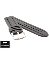 26mm Italian Diver Rubber MODENA Rubber watch band w/ Tang Buckle