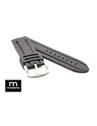 28mm Italian Diver Rubber MODENA Rubber watch band w/ Tang Buckle