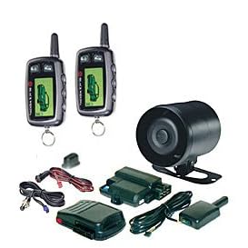 BLACK WIDOW Z5 FULL FEATURE ALARM w/REMOTE START & 2-2 WAY FM PAGES