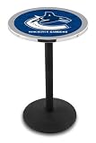 42" Vancouver Canucks Bar Height Pub Table - Round Base