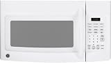 GE Spacemaker JVM1740DPWW 1.7 cu. ft. Over-the-Range Microwave Oven with 1000 Cooking Watts, Auto/Time Defrost, Recessed Turntable, 2-Speed 300 CFM Venting System, Removable Oven Rack, Touch Pad Controls and Cooktop Lighting: White on White