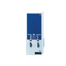 Hospeco ED1-25 #1 Dual-Channel Vendor Machine with 25 Cent Electric Mechanism, 10" Width, 24" Height, 7-1/4" Depth
