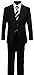 Boys Slim Fit Suit in Black Dresswear Set