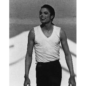 MICHAEL JACKSON 8X10 B&W PHOTO