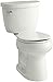 KOHLER K-3887-NY Cimarron Comfort Height Two-Piece Round-Front 1.28 GPF Toilet with AquaPiston Flush Technology and Left-Hand Trip Lever, Dune