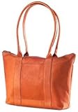 Clava Leather Zip-Top Shopper Tote